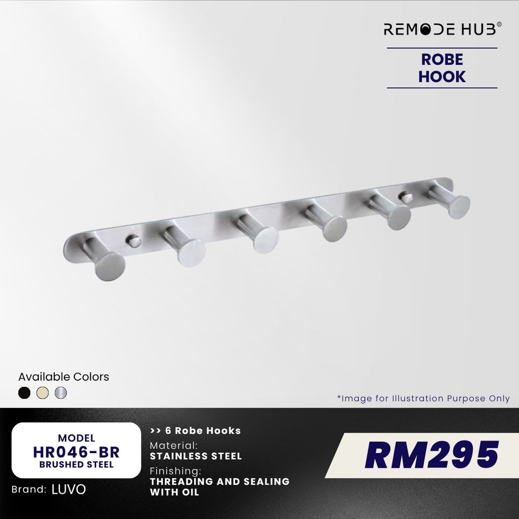 HR046-BR-BRUSHED STEEL