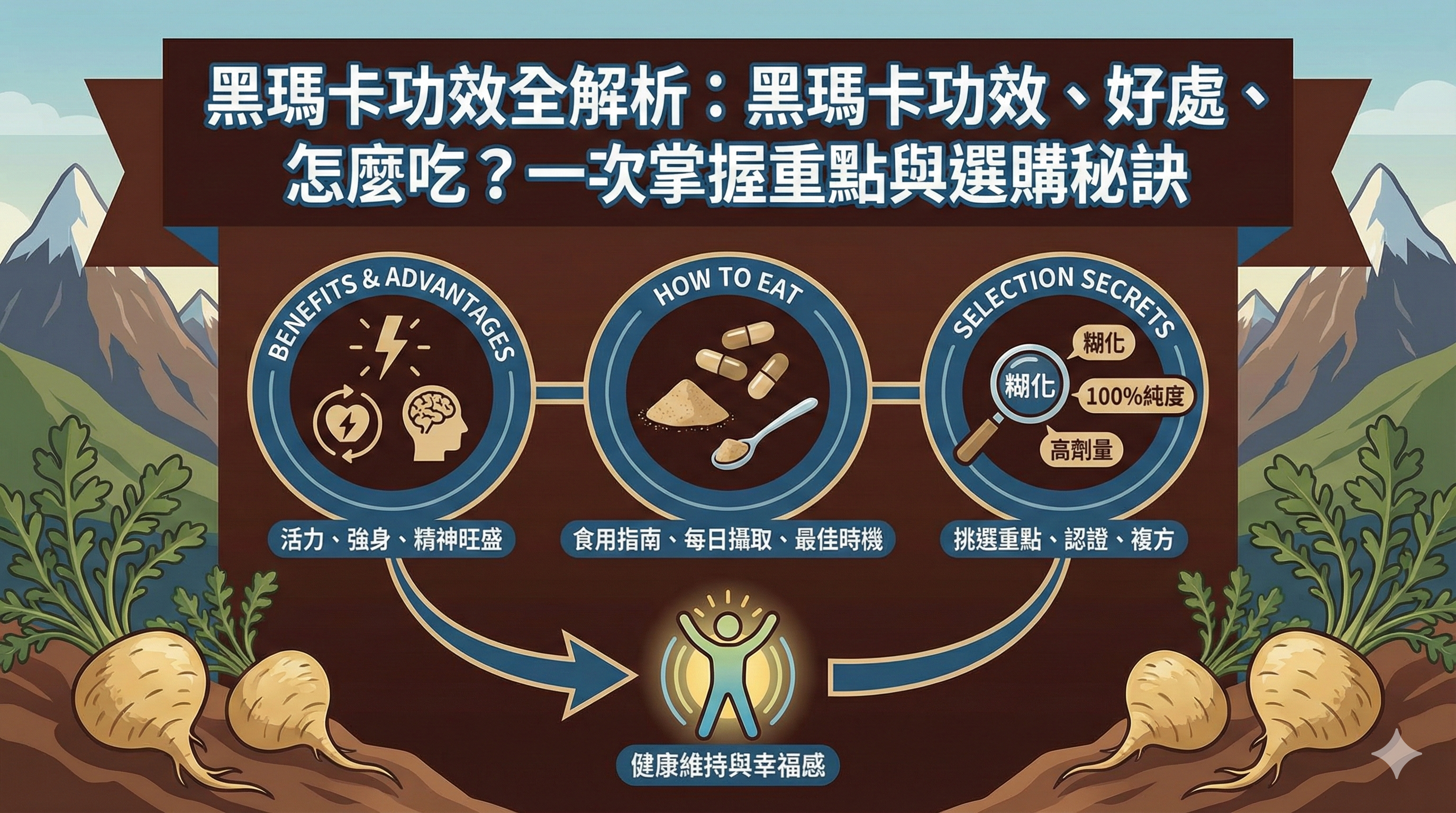 黑瑪卡功效全解析：黑瑪卡功效、好處、怎麼吃？一次掌握重點與選購秘訣