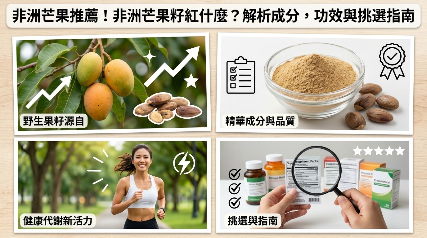 非洲芒果推薦！非洲芒果籽紅什麼？解析成分，功效與挑選指南