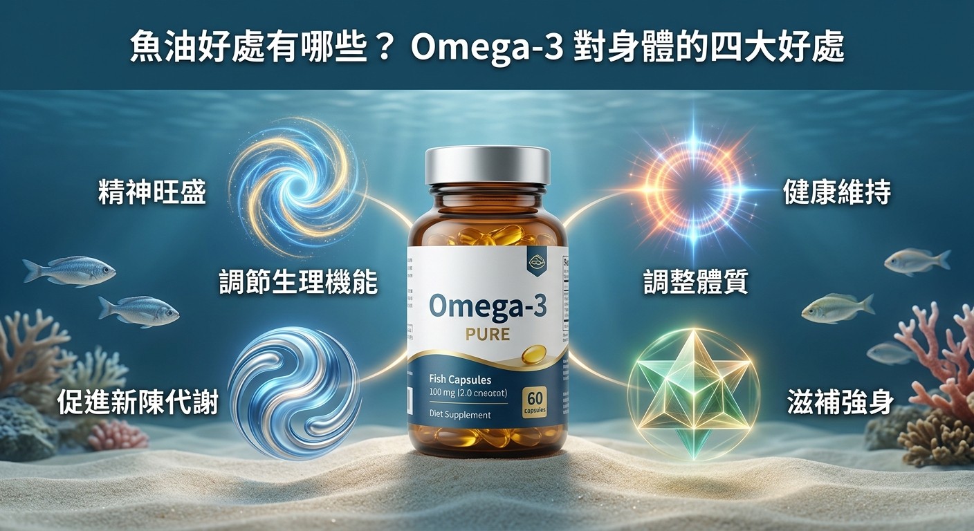 魚油好處有哪些？為什麼要補充 Omega-3？解析魚油四大功效