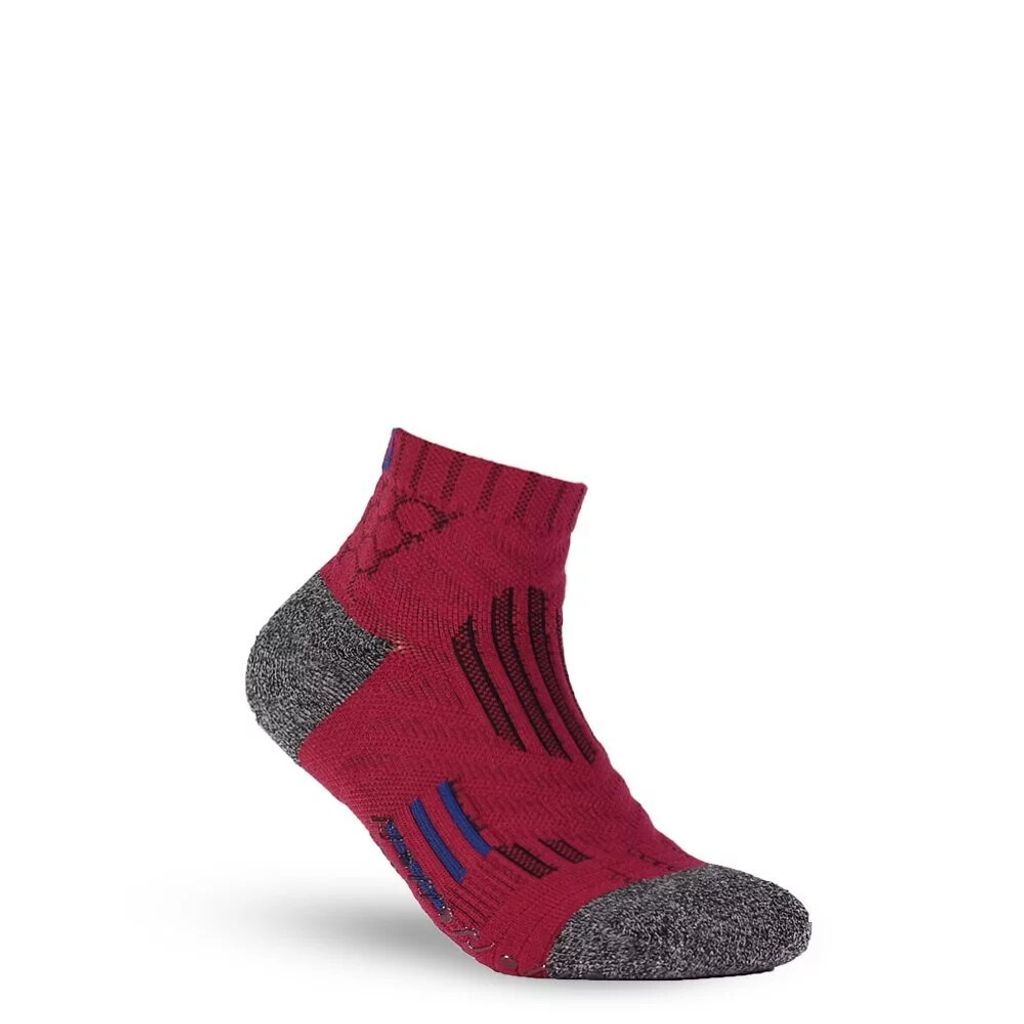 壓力羽球襪石榴紅