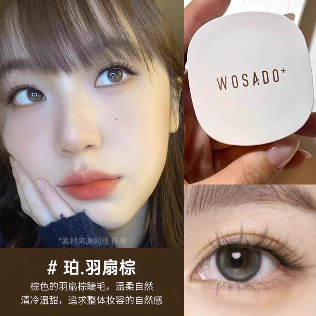 Feather Black WOSADO Soft Magnetic Eyelashes 羽扇黑 wosado.co