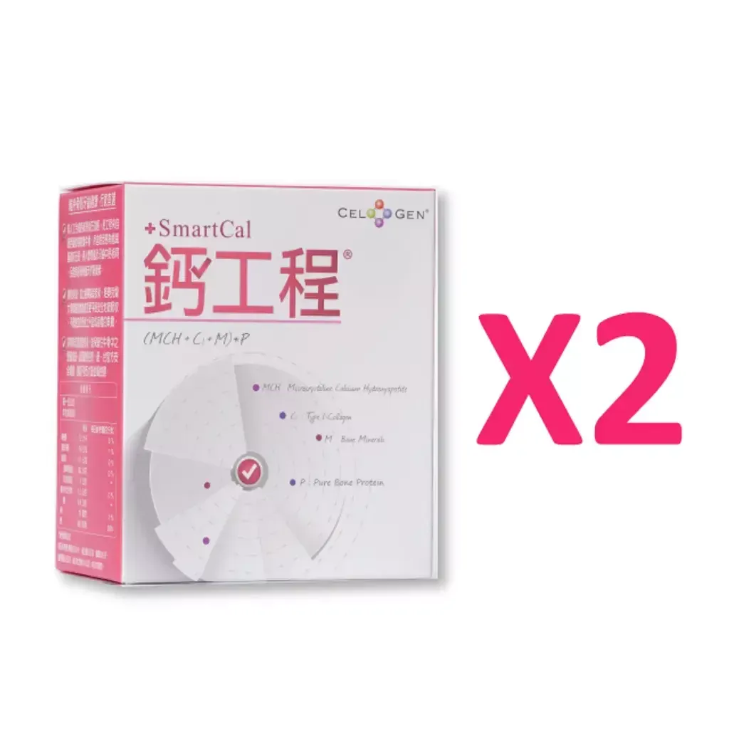 【鈣工程】OKd專利骨鈣素∣骨肌強健配方x2