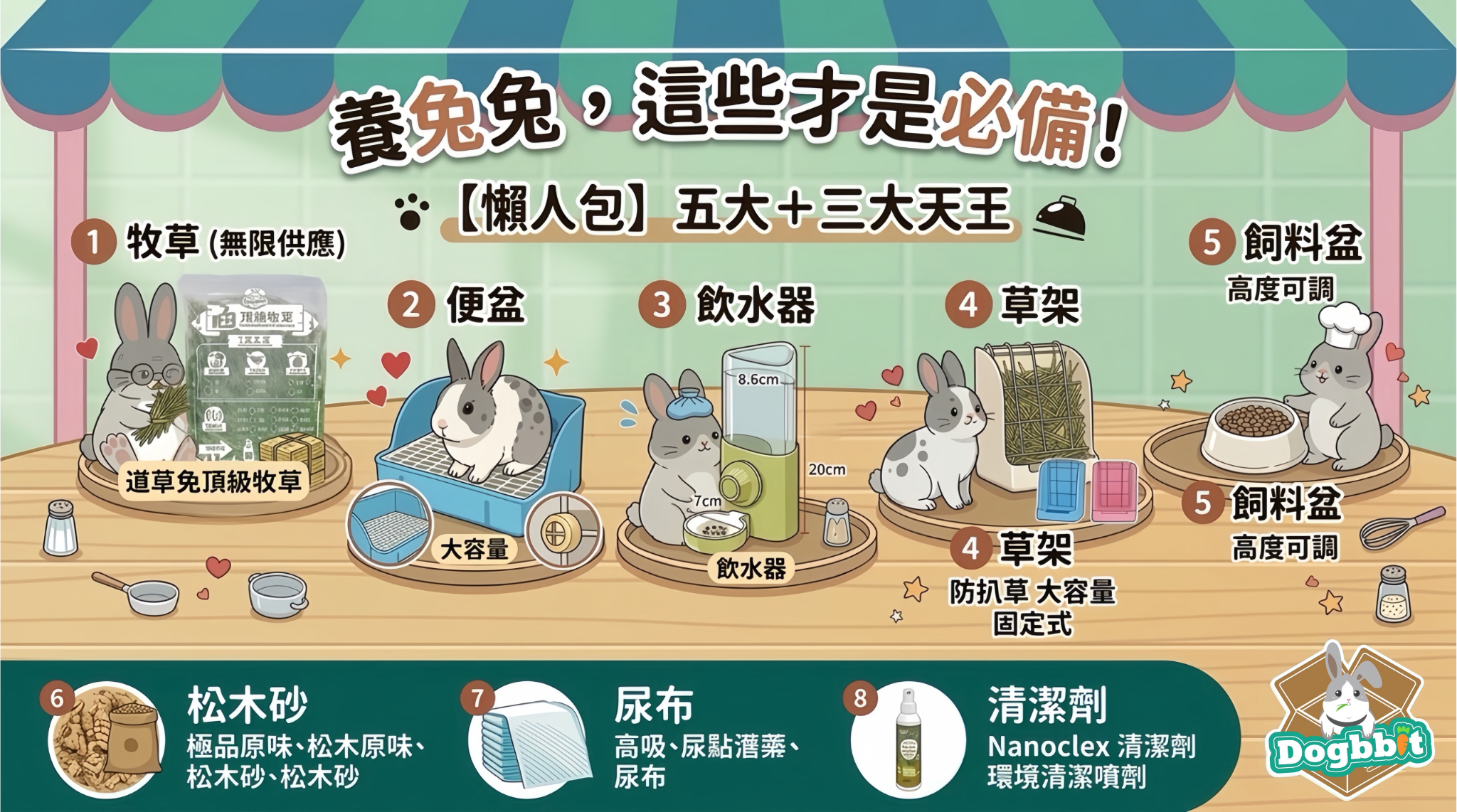 【養兔必備用品懶人包】牧草、便盆、飲水器、草架、飼料盆，如何打造兔兔舒適居家空間？新手與老鳥必看的設備指南！