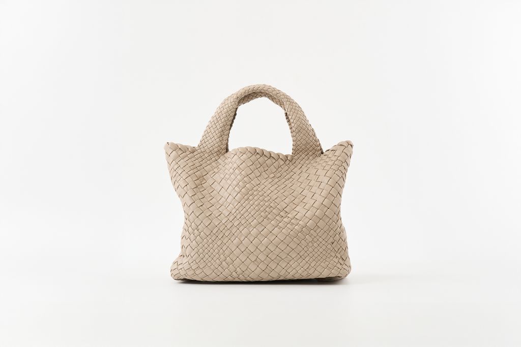 中編織包-象牙白-1