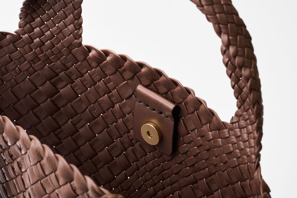 中編織包-巧克力色-7