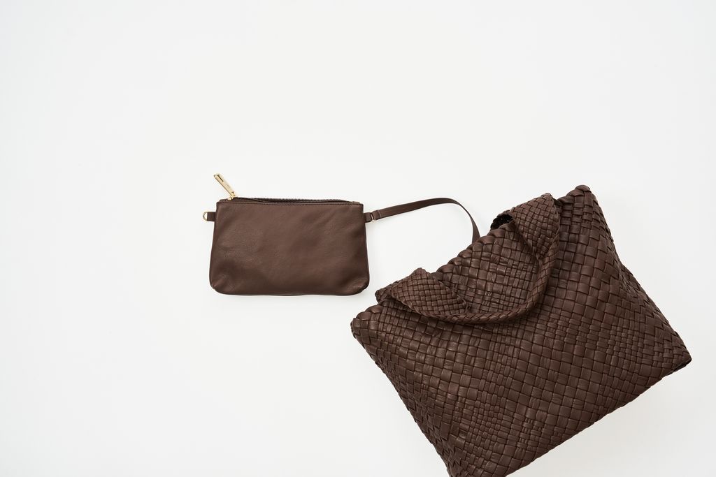 中編織包-巧克力色-11