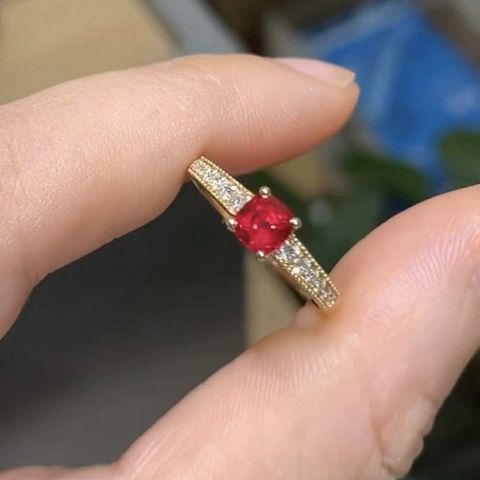 天然絕地武士尖晶石戒指