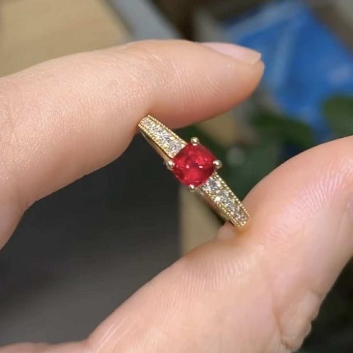 天然絕地武士尖晶石戒指