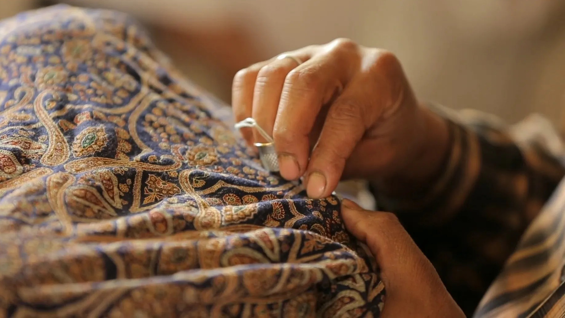 Hand Embroidery (Sozni) Pashmina/刺繡
