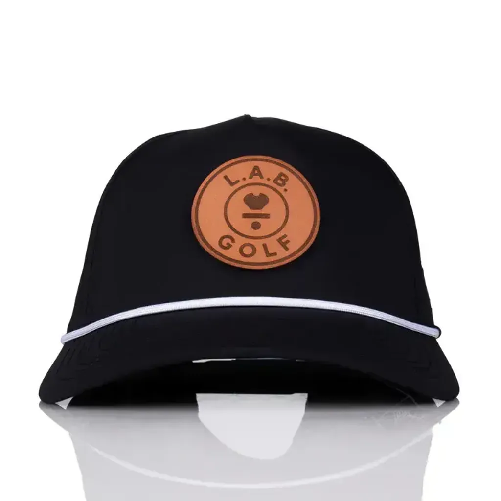 Curved_5-Panel_Rope_Hat_Leather_Patch_-_Black_Front