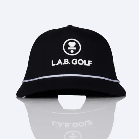 Curved_5-Panel_Rope_Hat_Stacked_Logo_-_Black_Front2