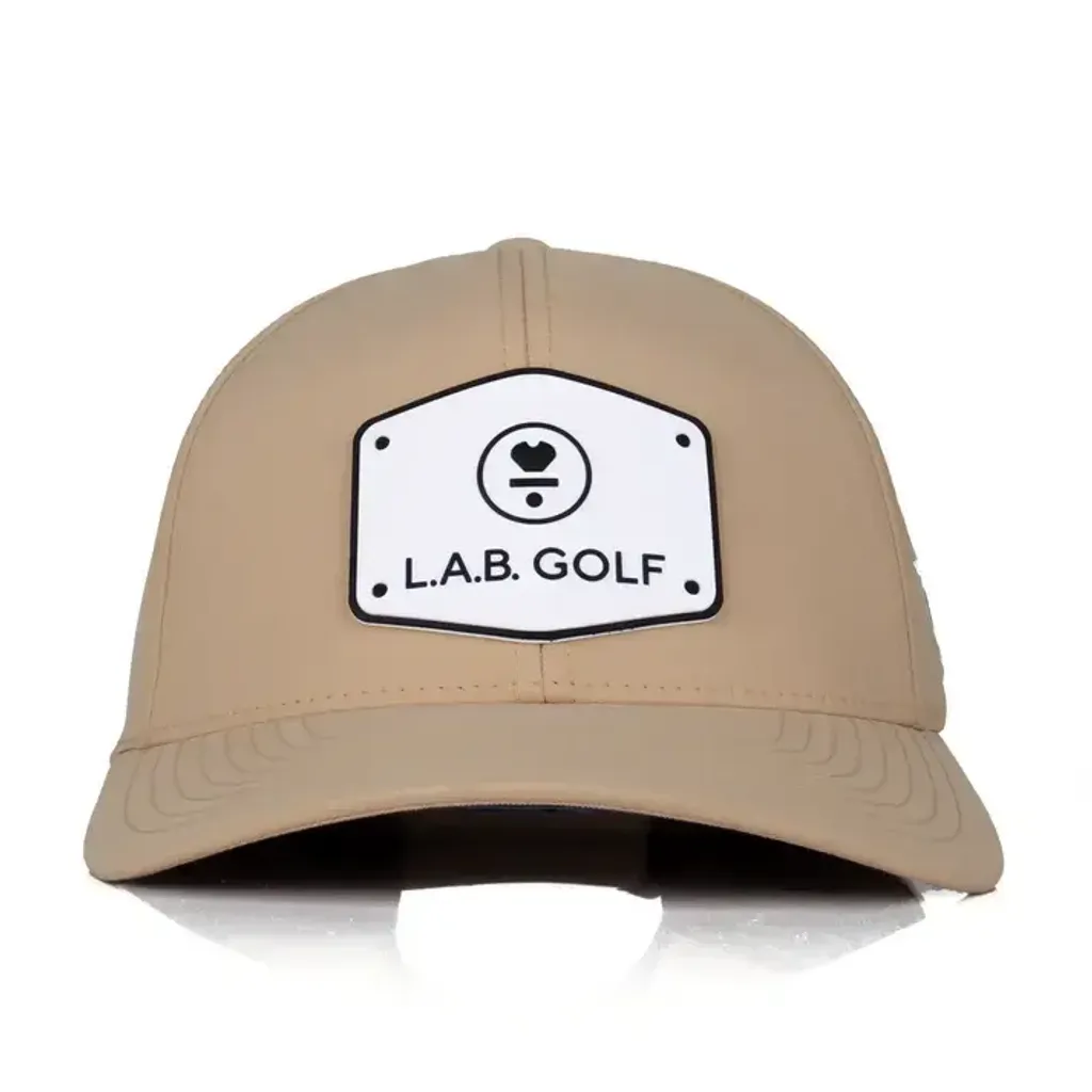 Curved_Performance_Hat_Stacked_Logo_-_Desert_Front