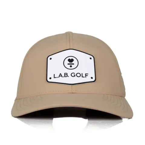 Curved_Performance_Hat_Stacked_Logo_-_Desert_Front