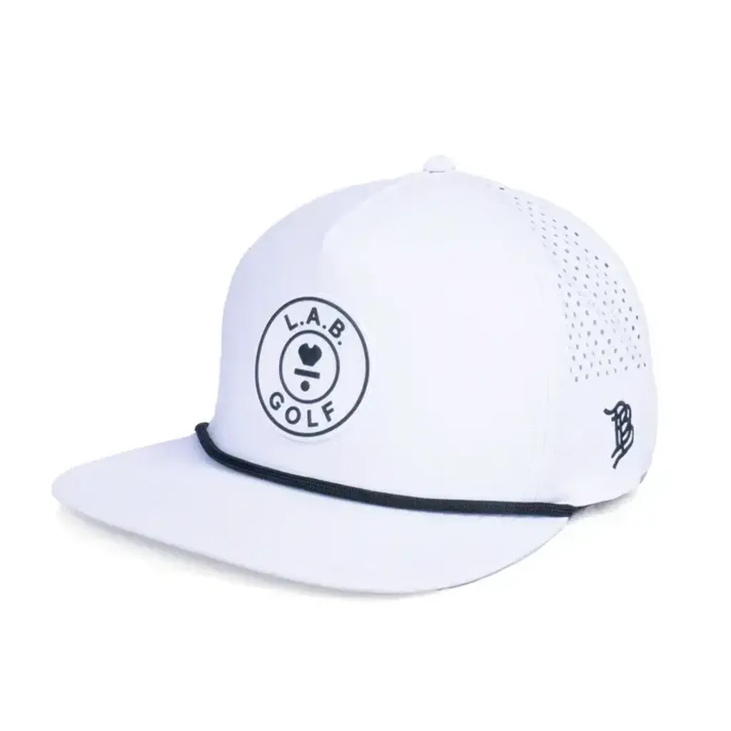 Flat_Brim_5-Panel_Rope_Hat_-_White_Side
