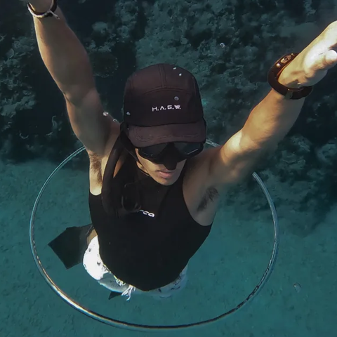 diving cap blk