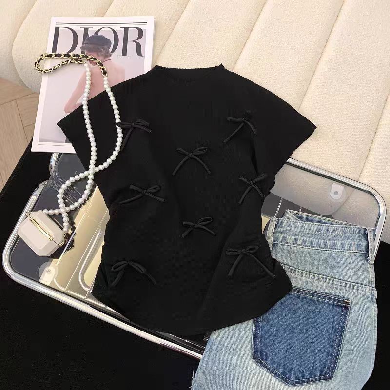 ribbon top black