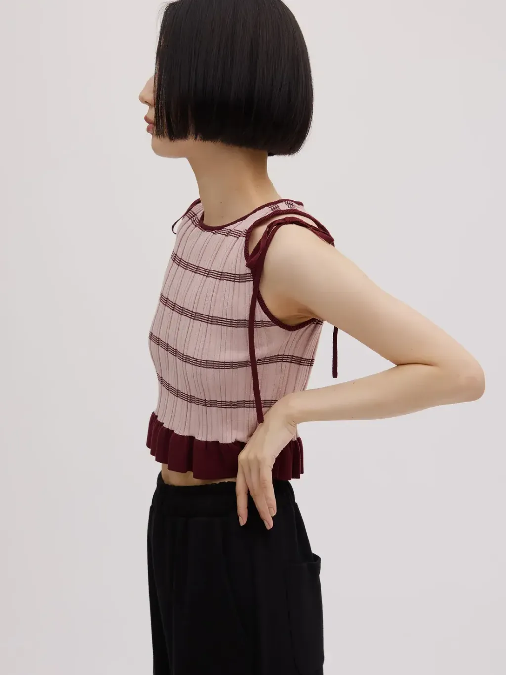 トップス ameri vintage MEDI ANEMONE PLEATS TOP ameri vintage MEDI ANEMONE PLEATS TOP