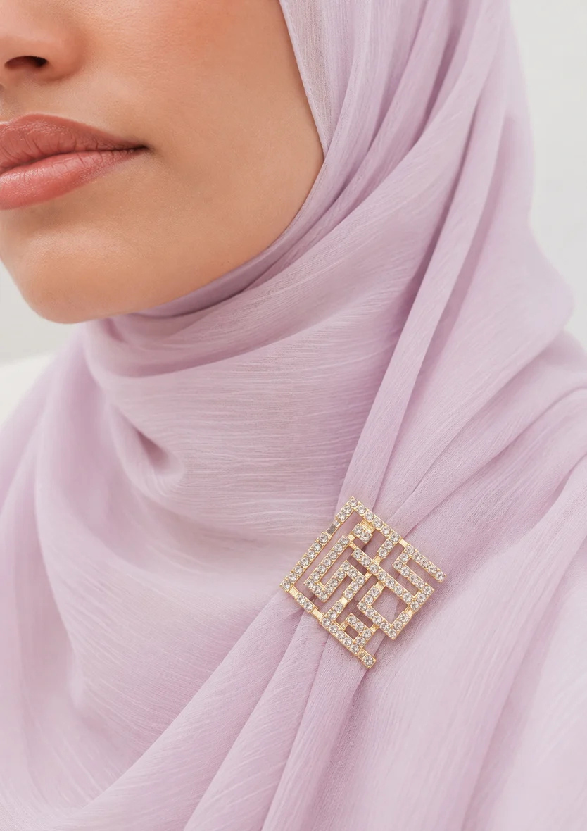 Crystal Monogram Brooch (4)