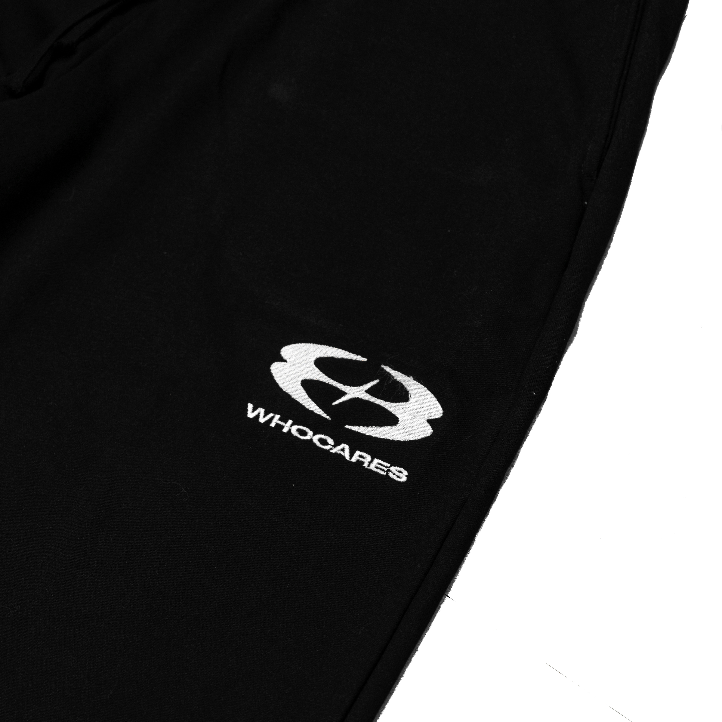 Whocares SS24 Capsule 04 Sweat Pants Black Flat Lay (1)