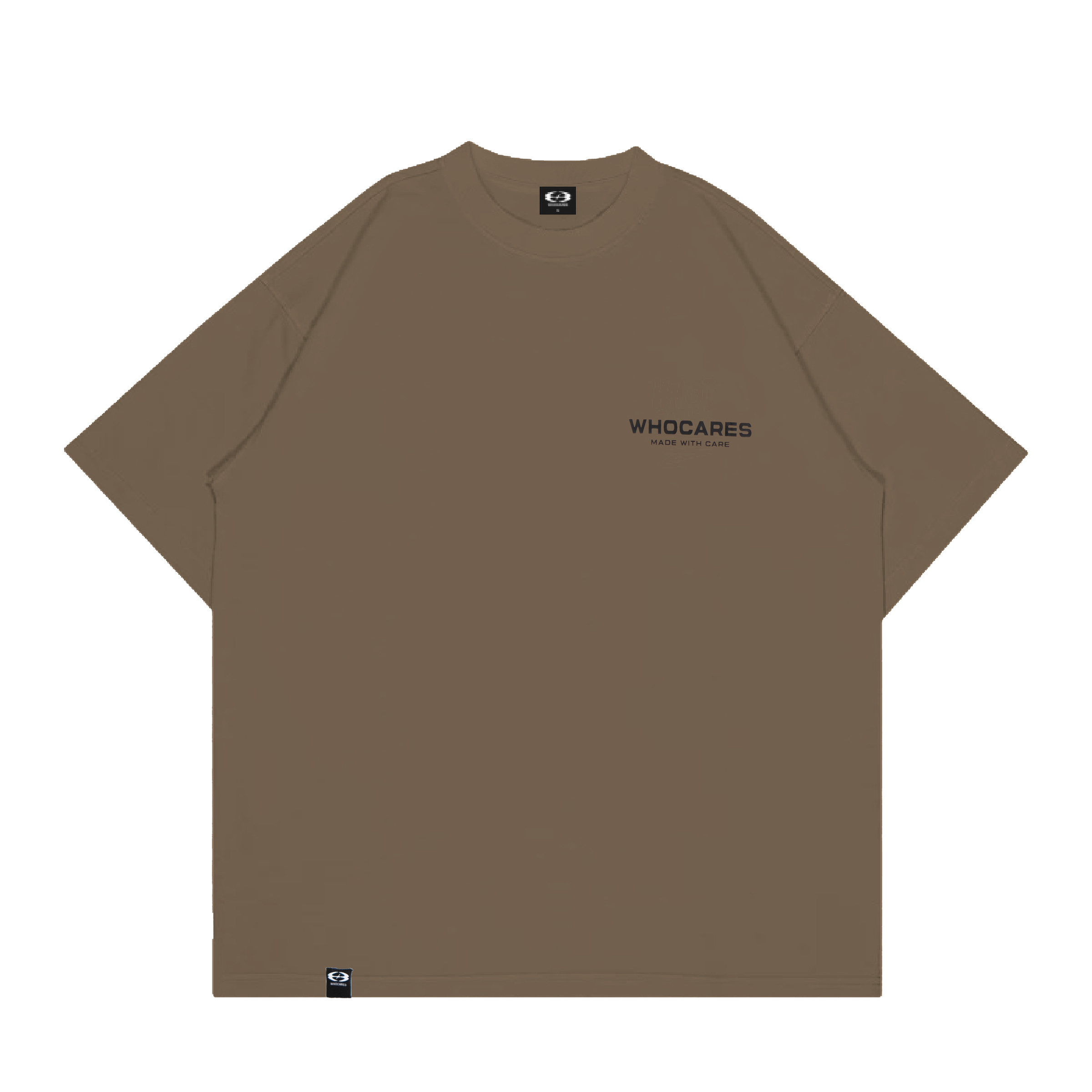Essential Logo Tee Front_Brown