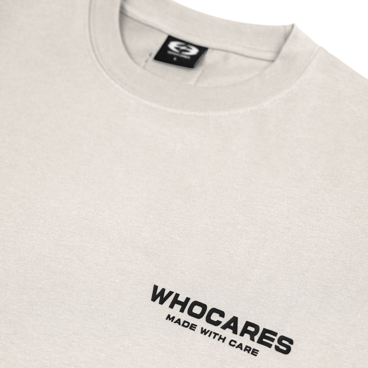 Essential Logo Tee Front_Beige Large