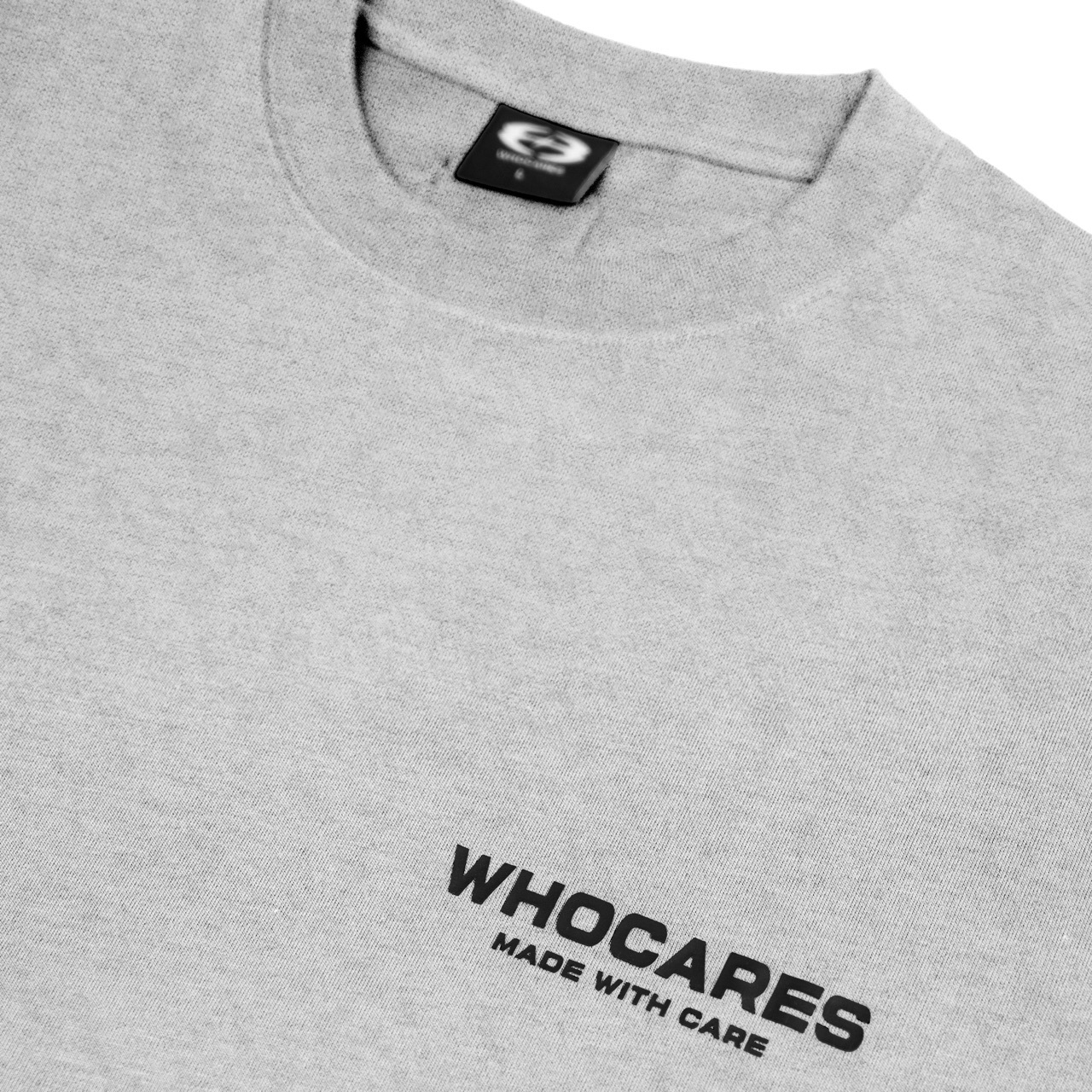 Essential Logo Tee Front_Heather Grey Large
