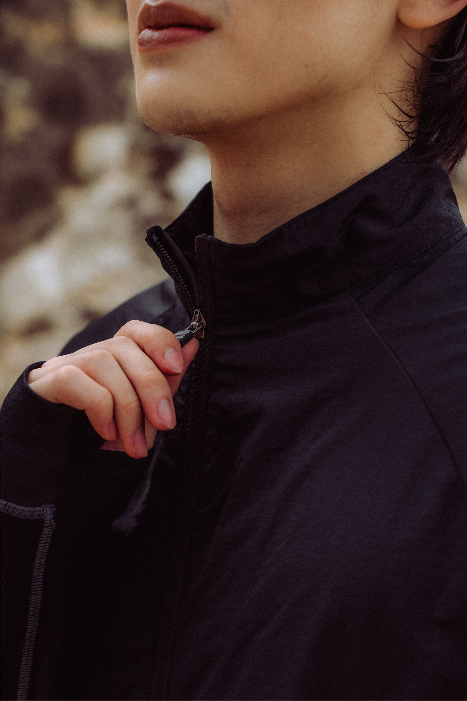 Zipper Shirt Black_5