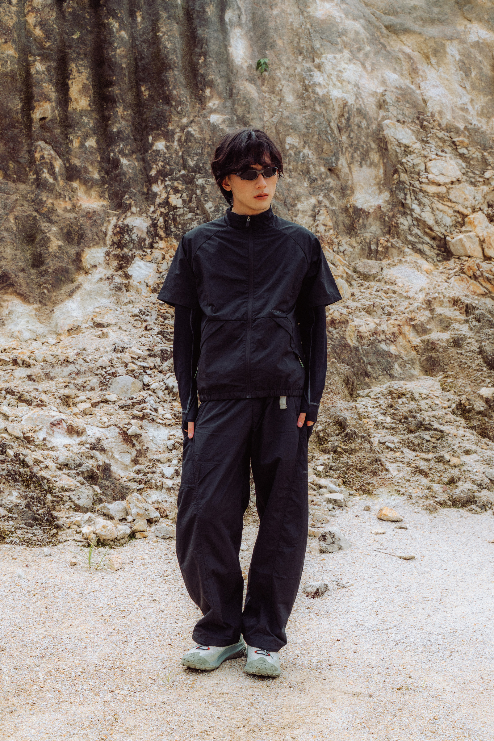 Zipper Shirt Black_2