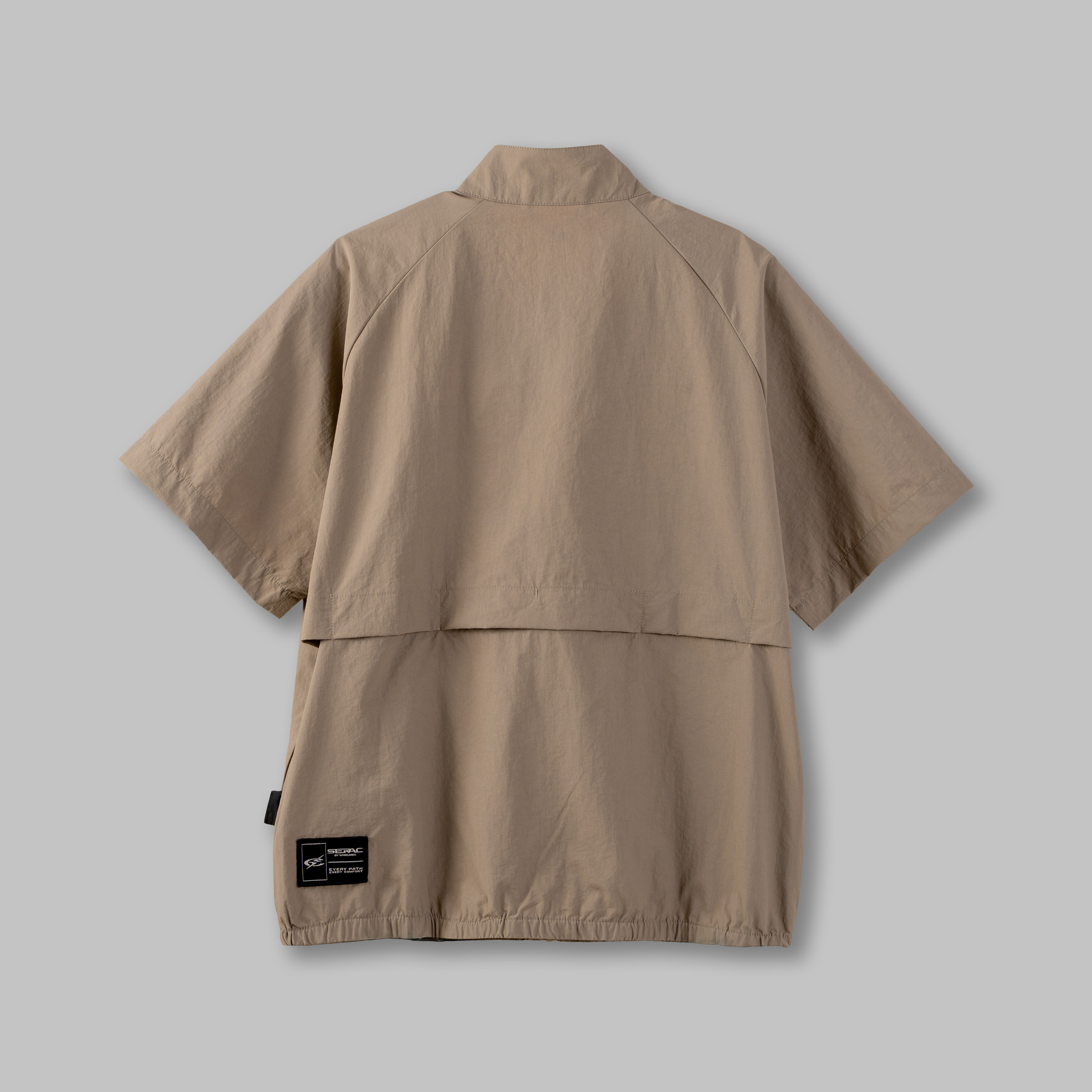 Cordura Zipper Shirt (Khaki} Back