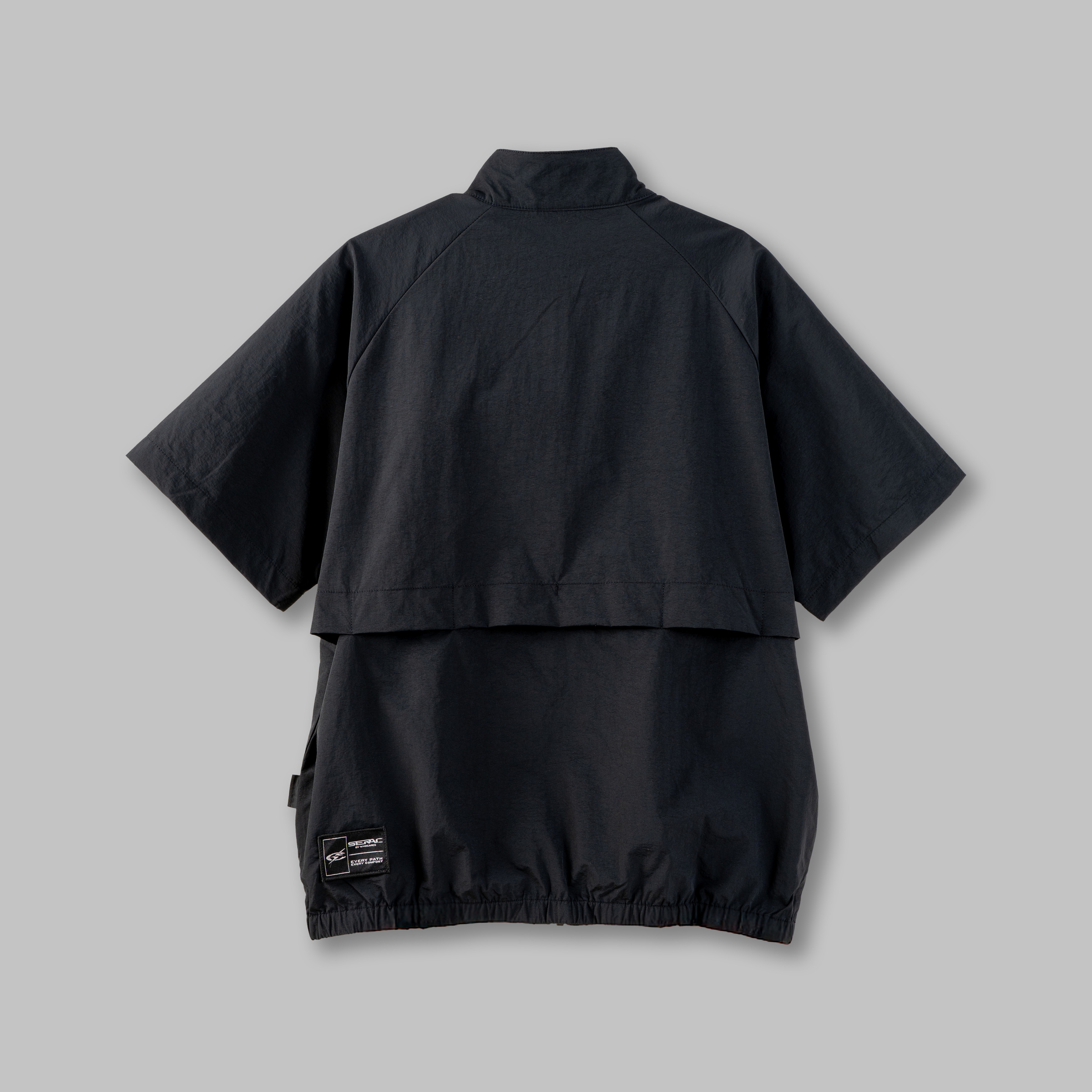 Cordura Zipper Shirt (Black} Back