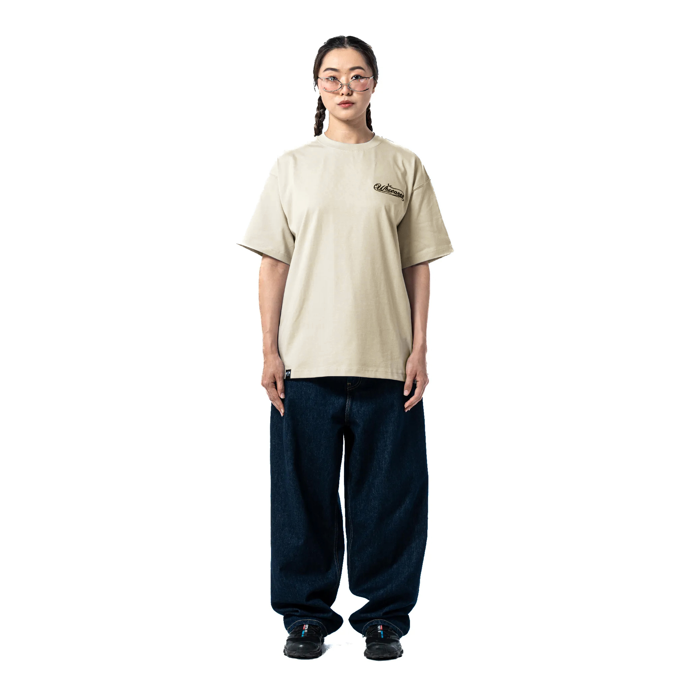 Emblem Club Tee Lookbook (Beige) Front
