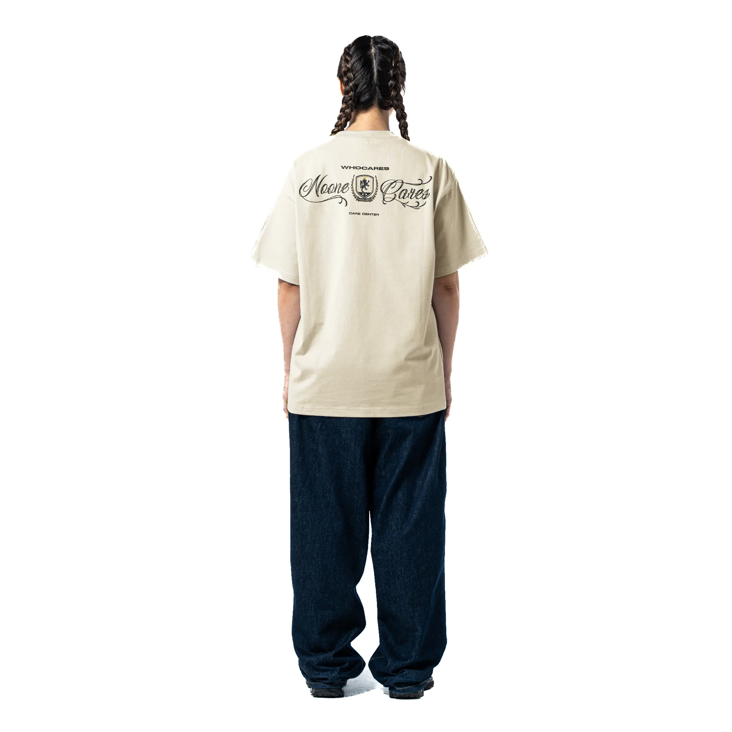 Emblem Club Tee Lookbook (Beige) Back