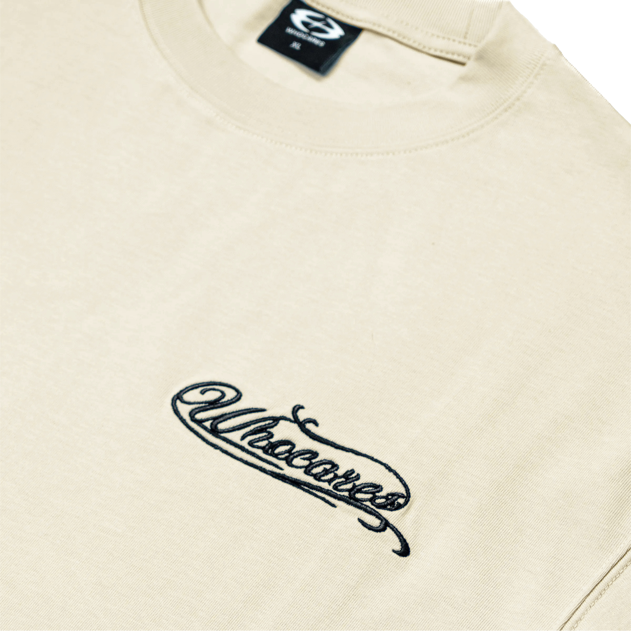 Emblem Club Tee Close up (Beige) Front