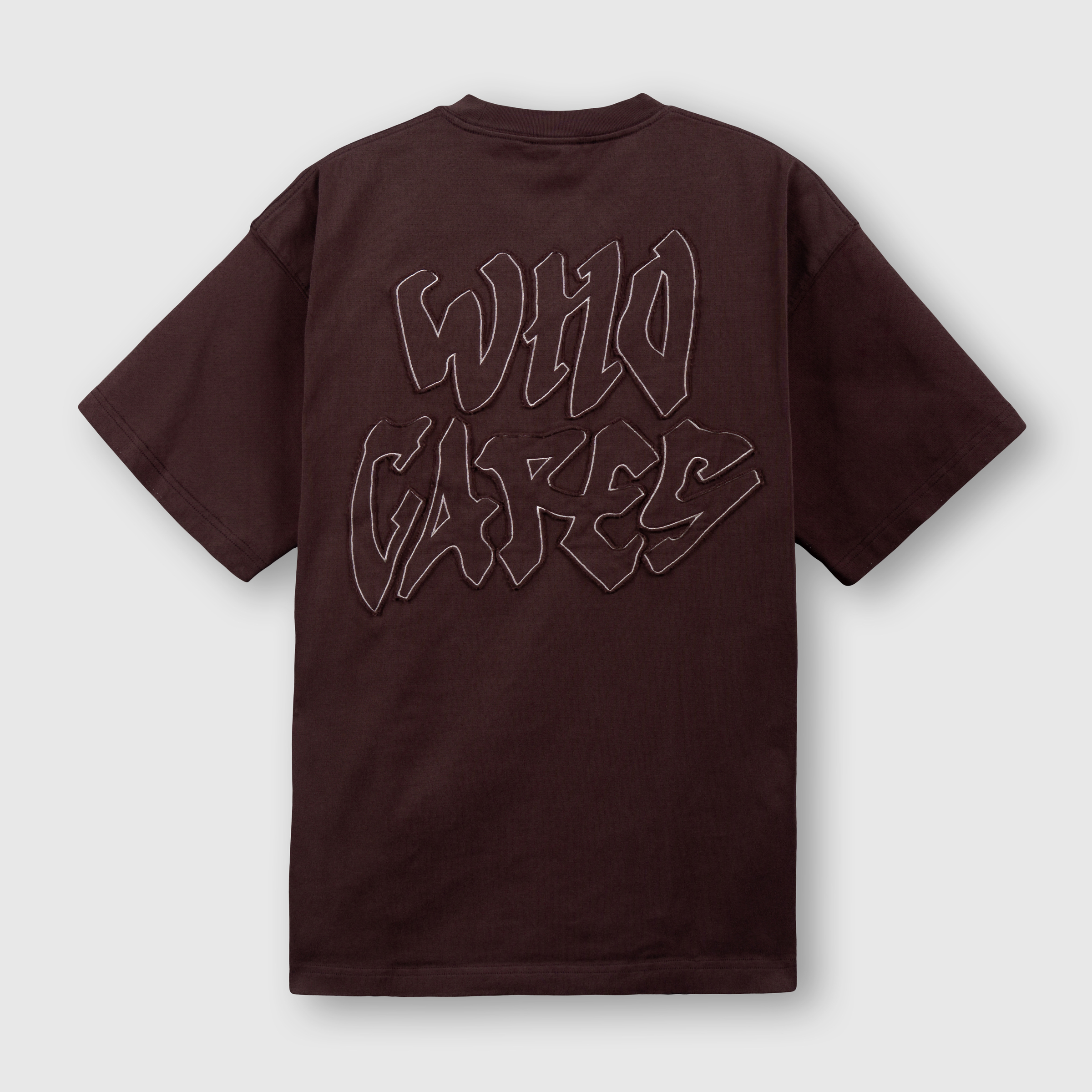 Washed Quote Tee (Brown) Back