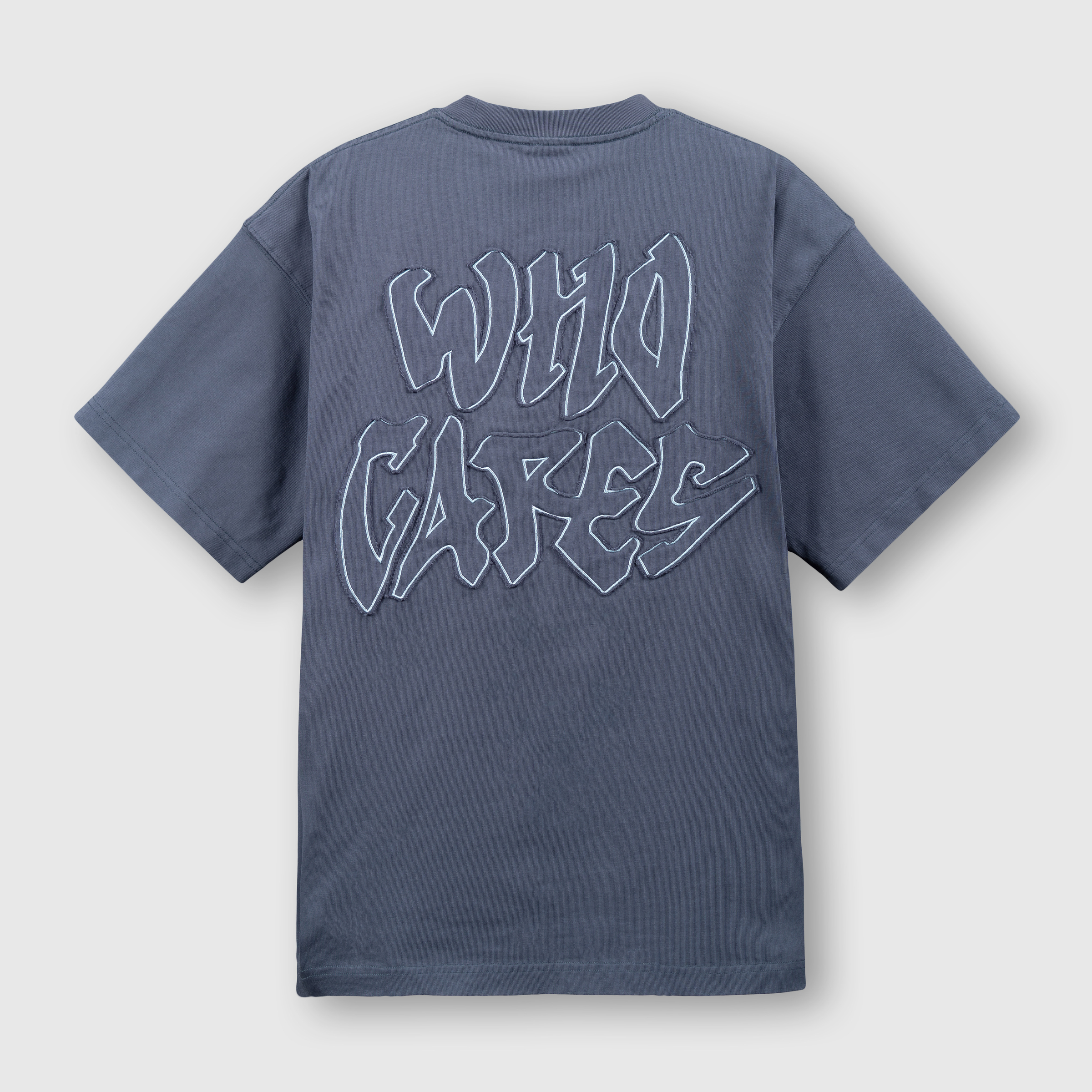 Washed Quote Tee (Navy) Back