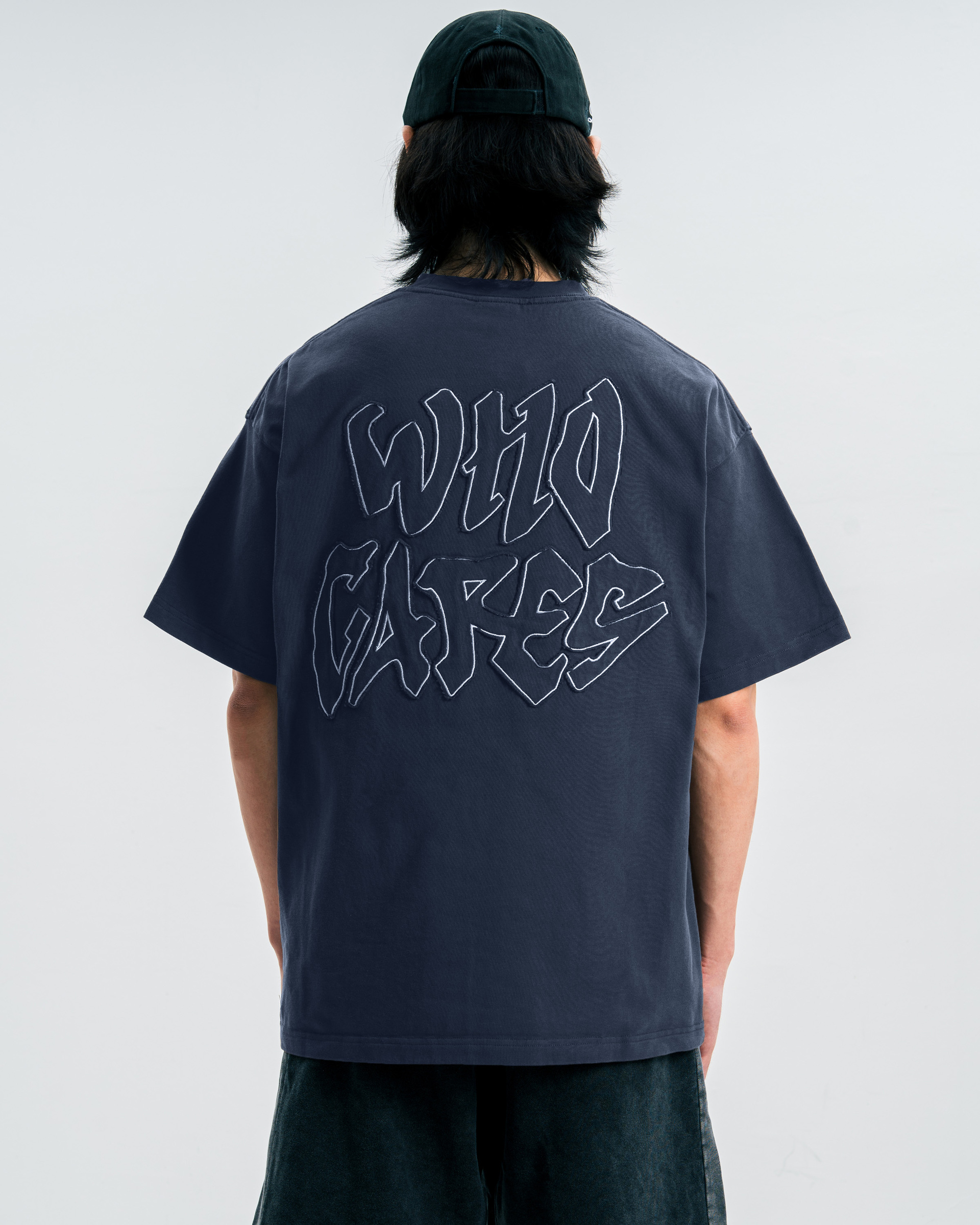  No Doubt Washed Tee (Navy) Close Back