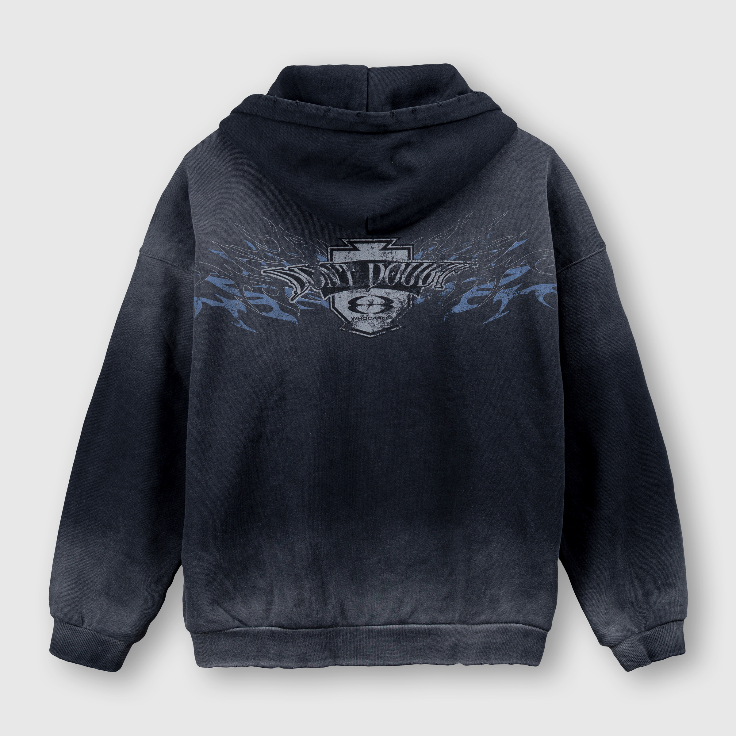 Washed Winged Emblem Hoodie Back