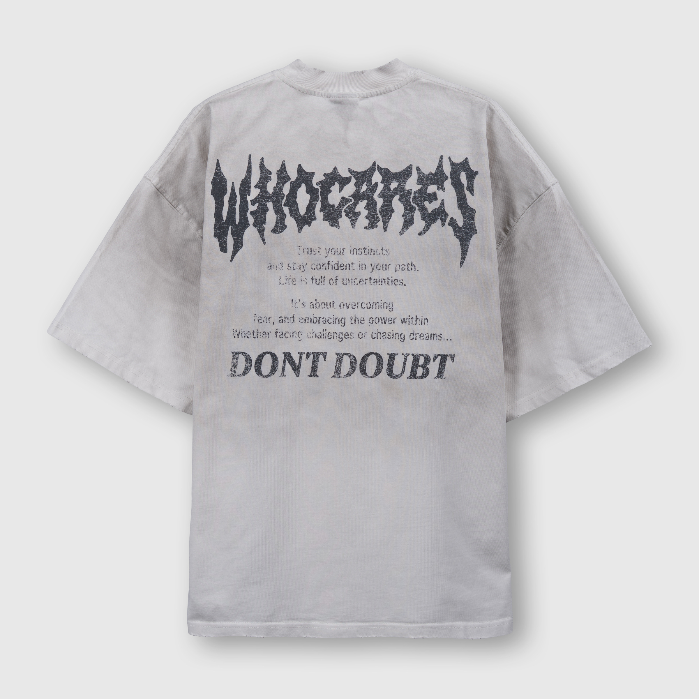 No Fear Quote Tee (Off-White) Back
