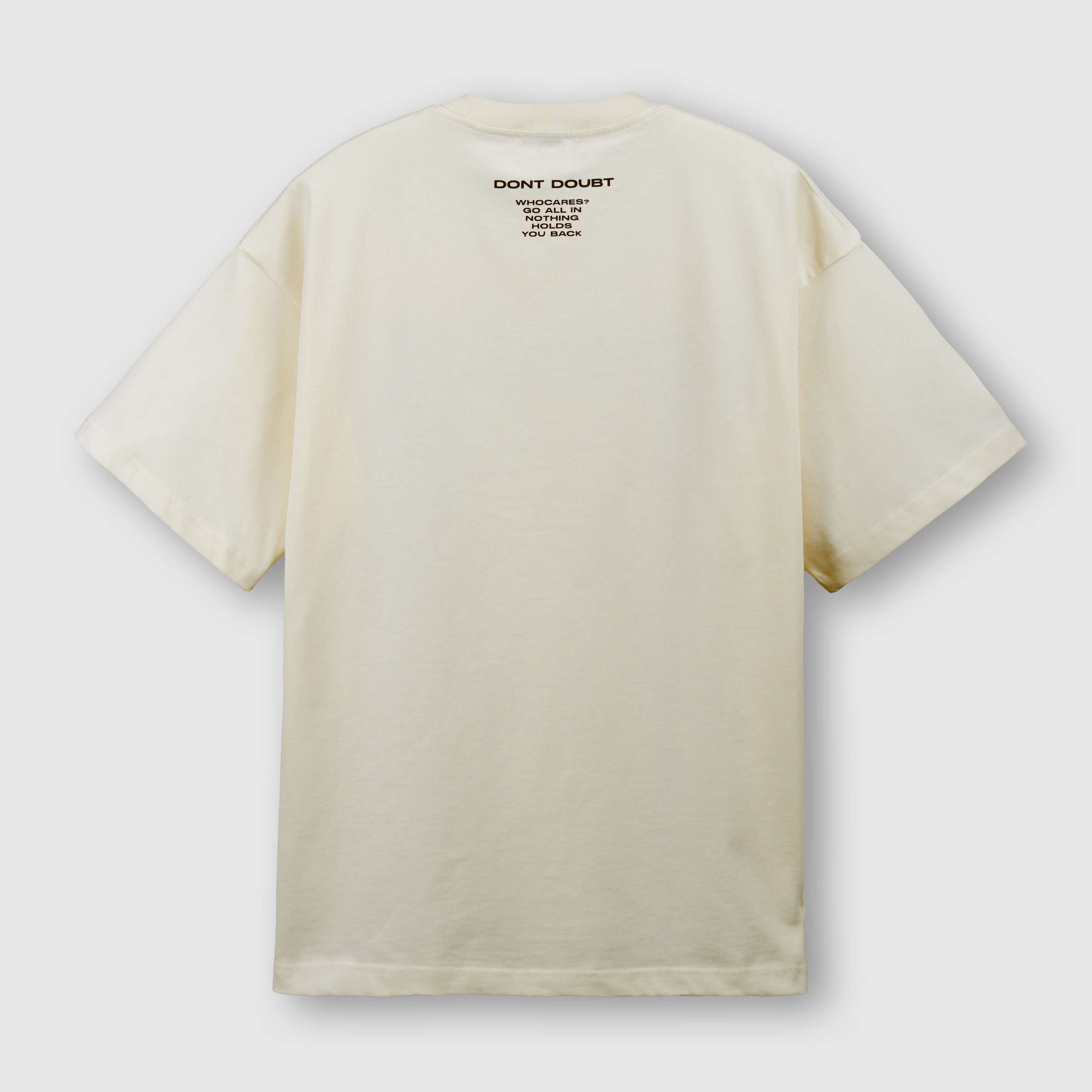 All In Embroidery Tee (Cream) Back