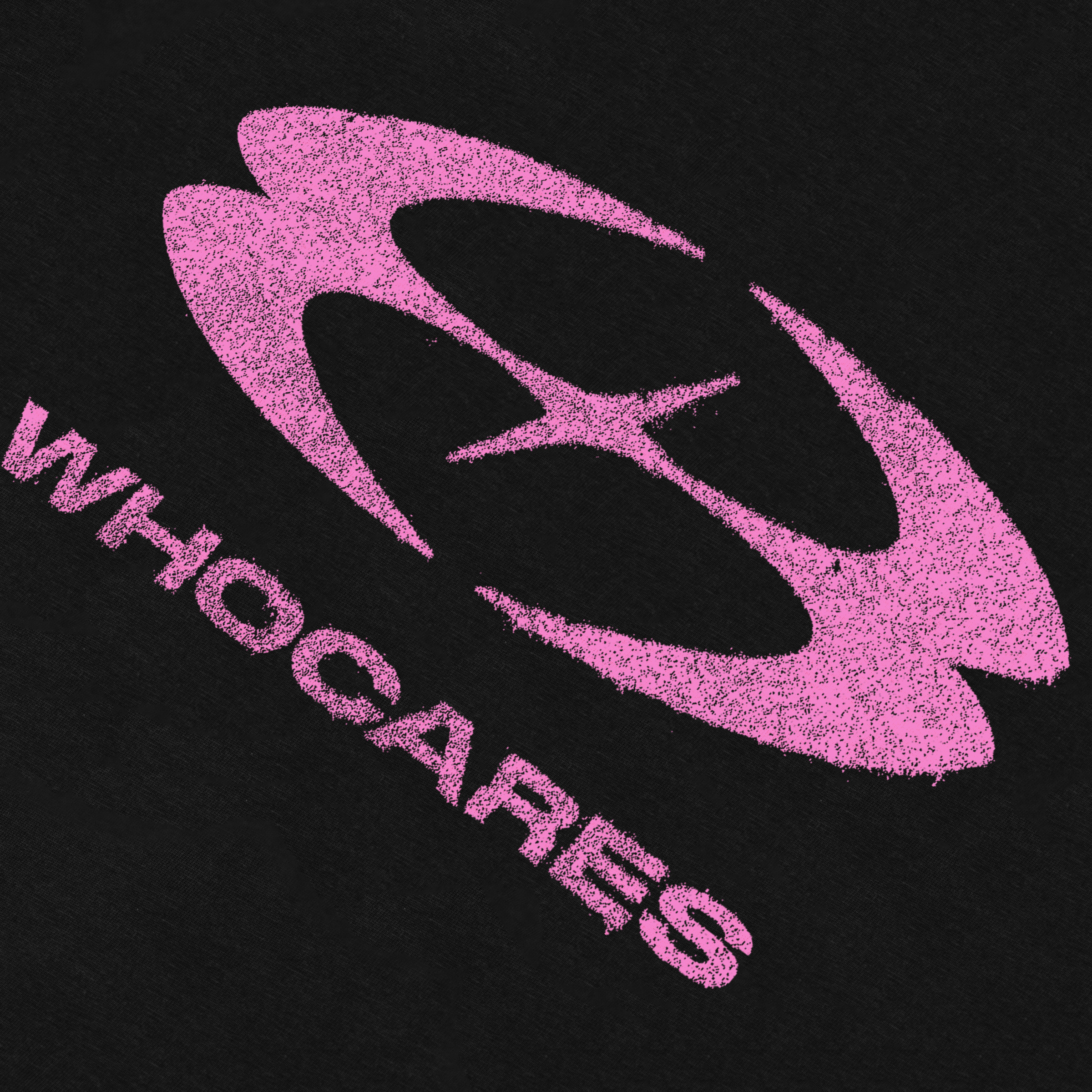 Static Motion Tee (Black Pink) Close Up 2