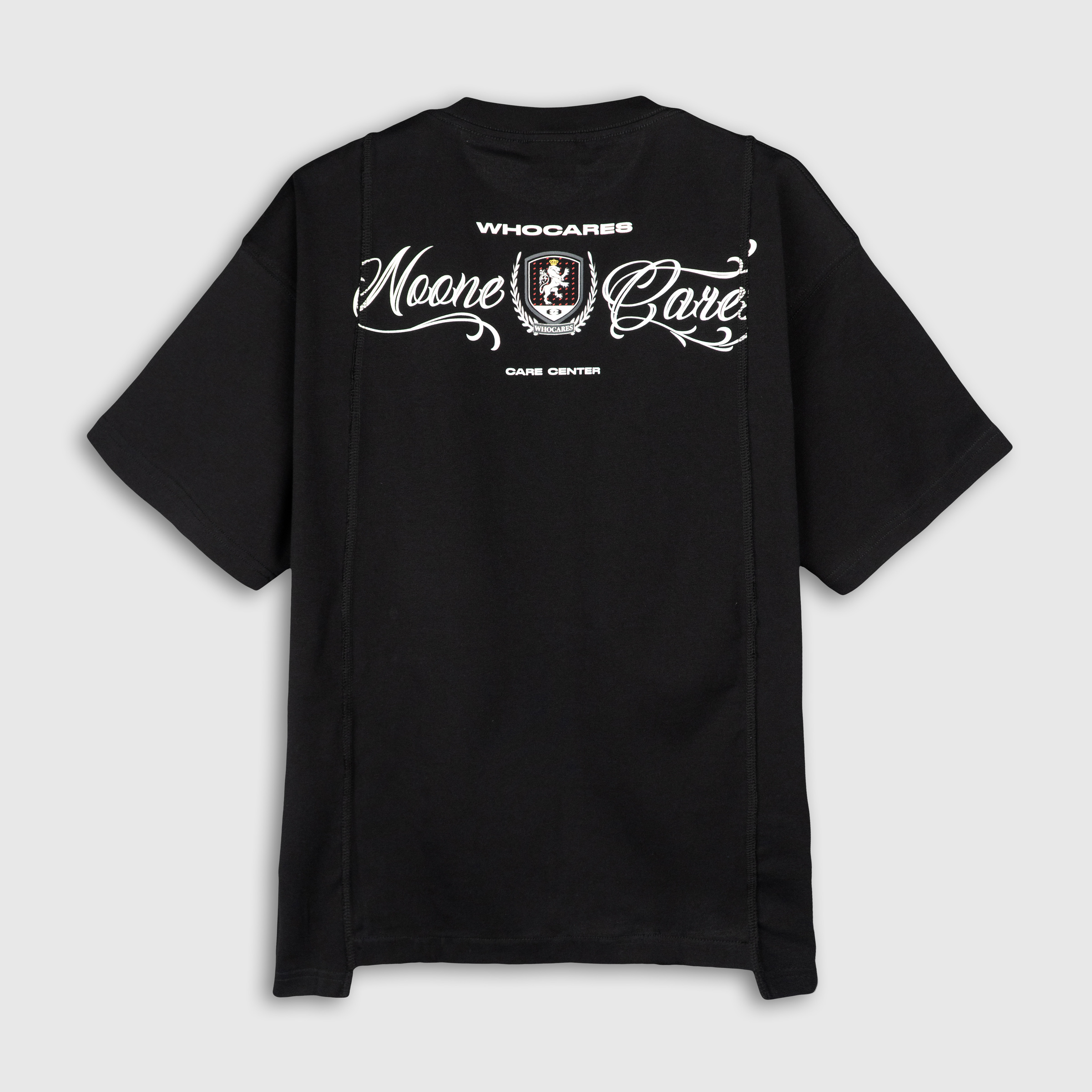 Double Splited Emblem Club Tee Back (Black)