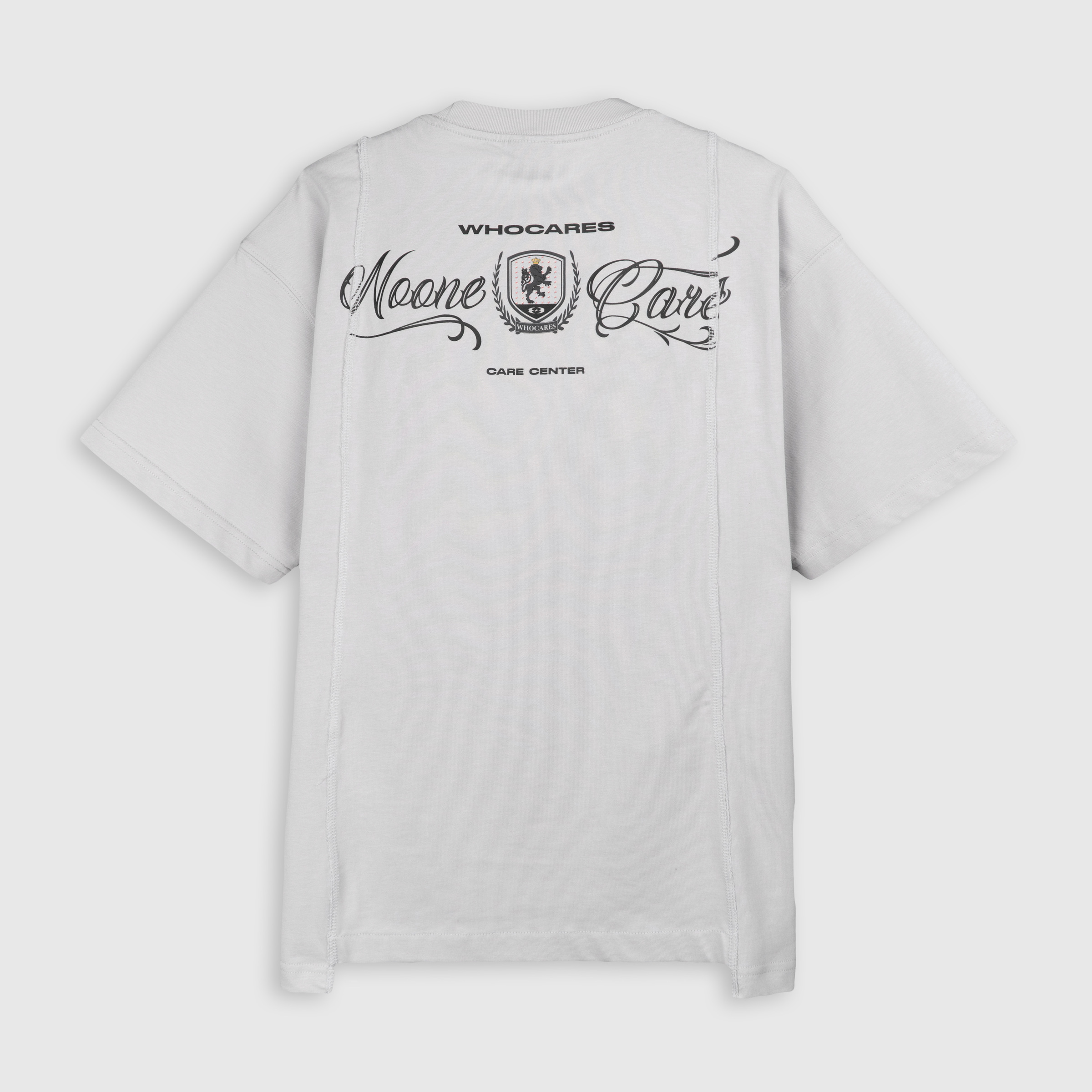 Double Splited Emblem Club Tee Back (Grey)