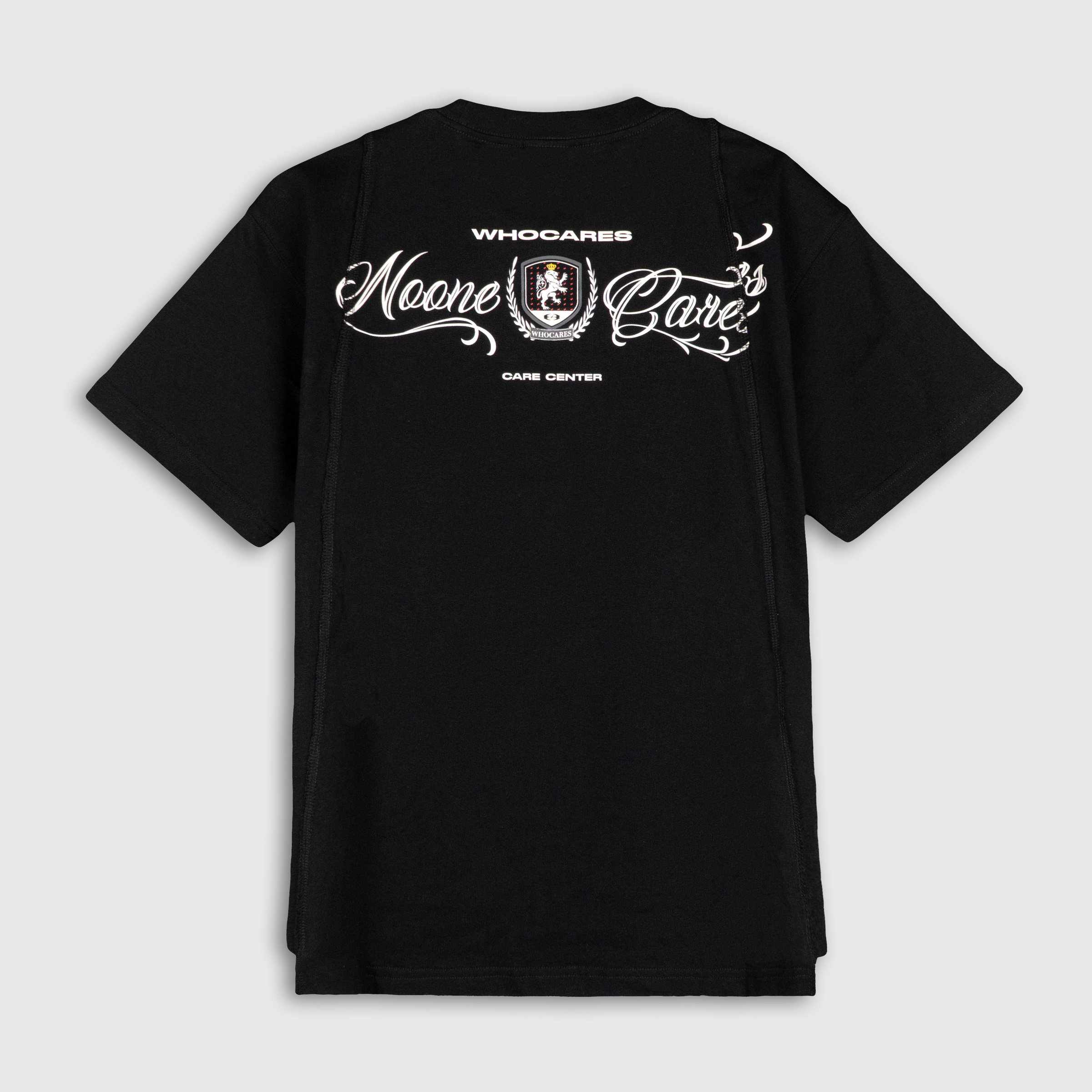 Inverted Splited Emblem Club Tee Back (Black)