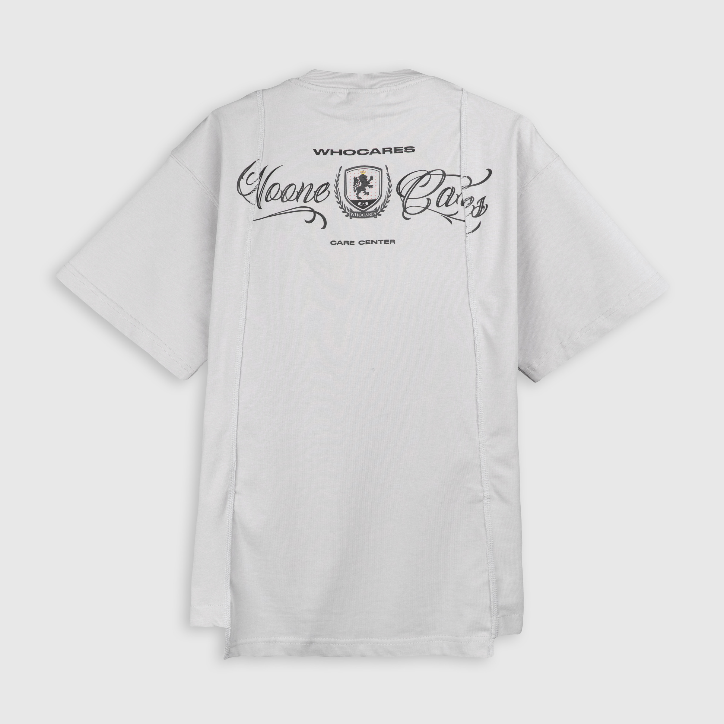 Inverted Splited Emblem Club Tee Back (Grey)