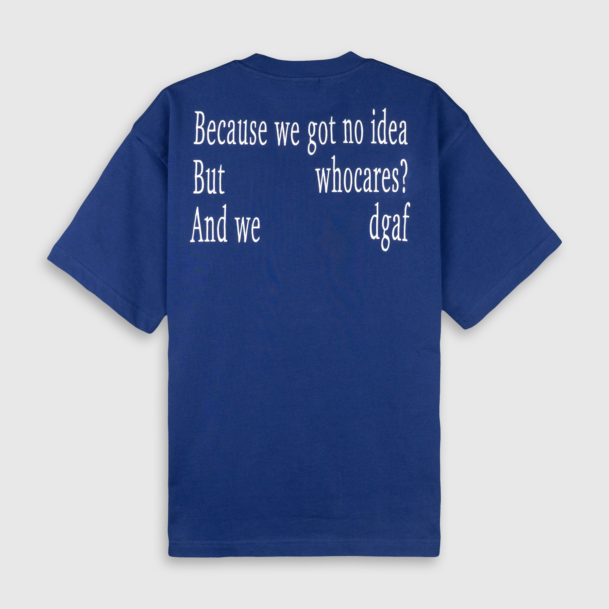 No Idea Tee (Blue) Back