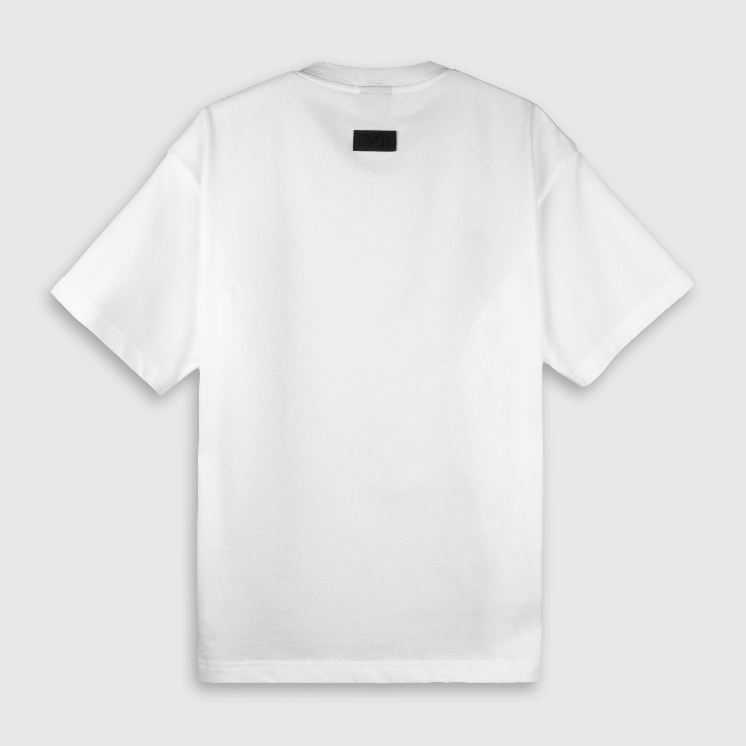 Smoke Logo Tee (White) Back