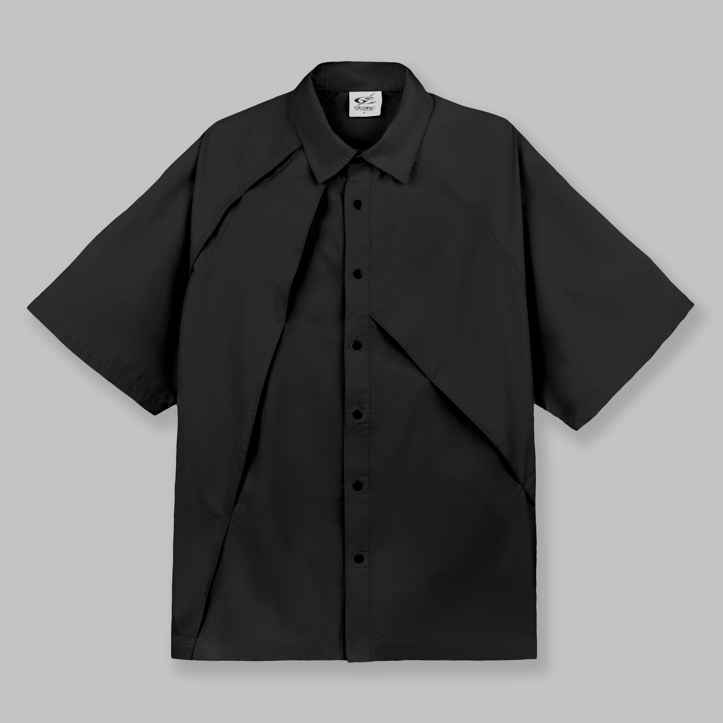 Slit Shirt (Black) Fron