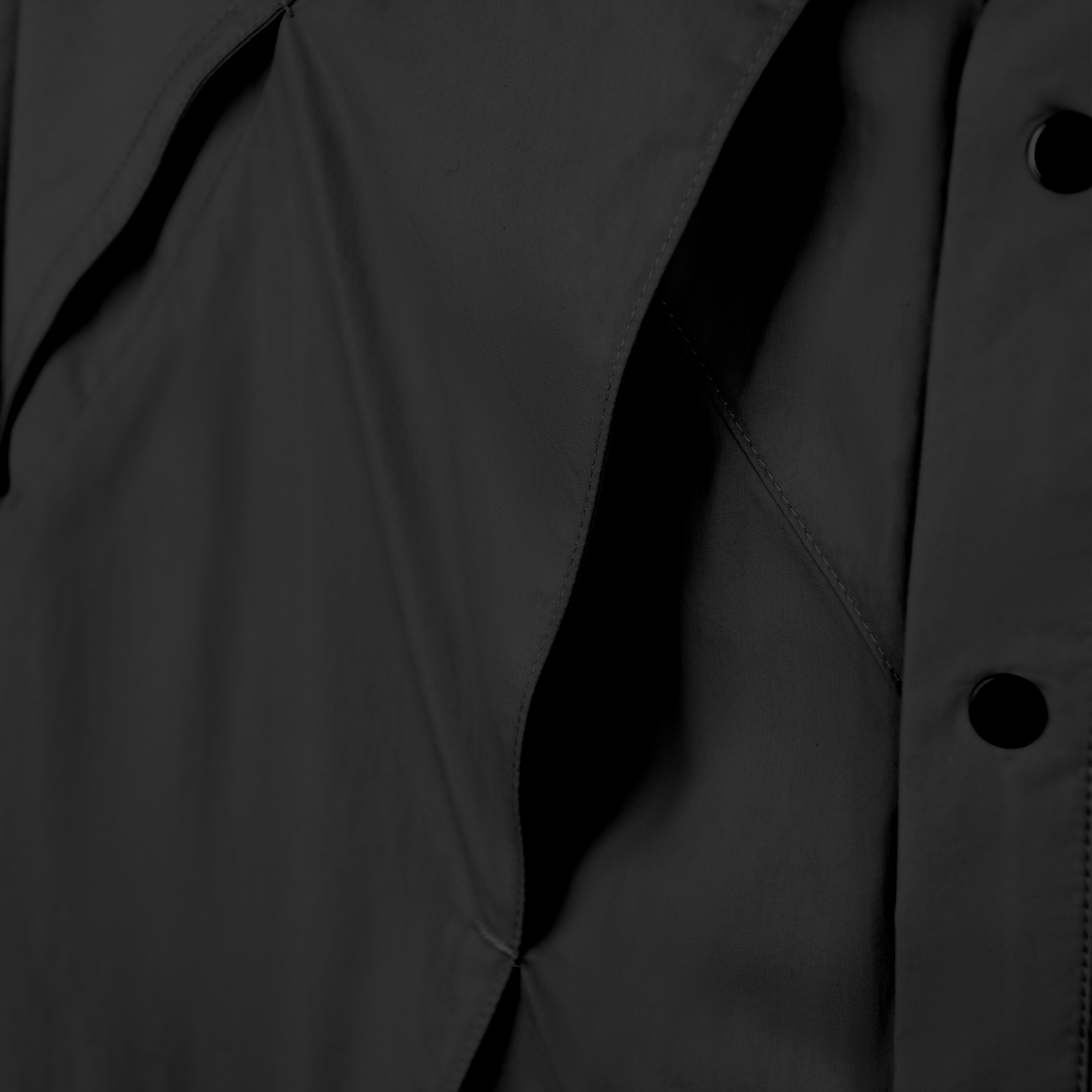 Slit Shirt (Black) Close Up_1