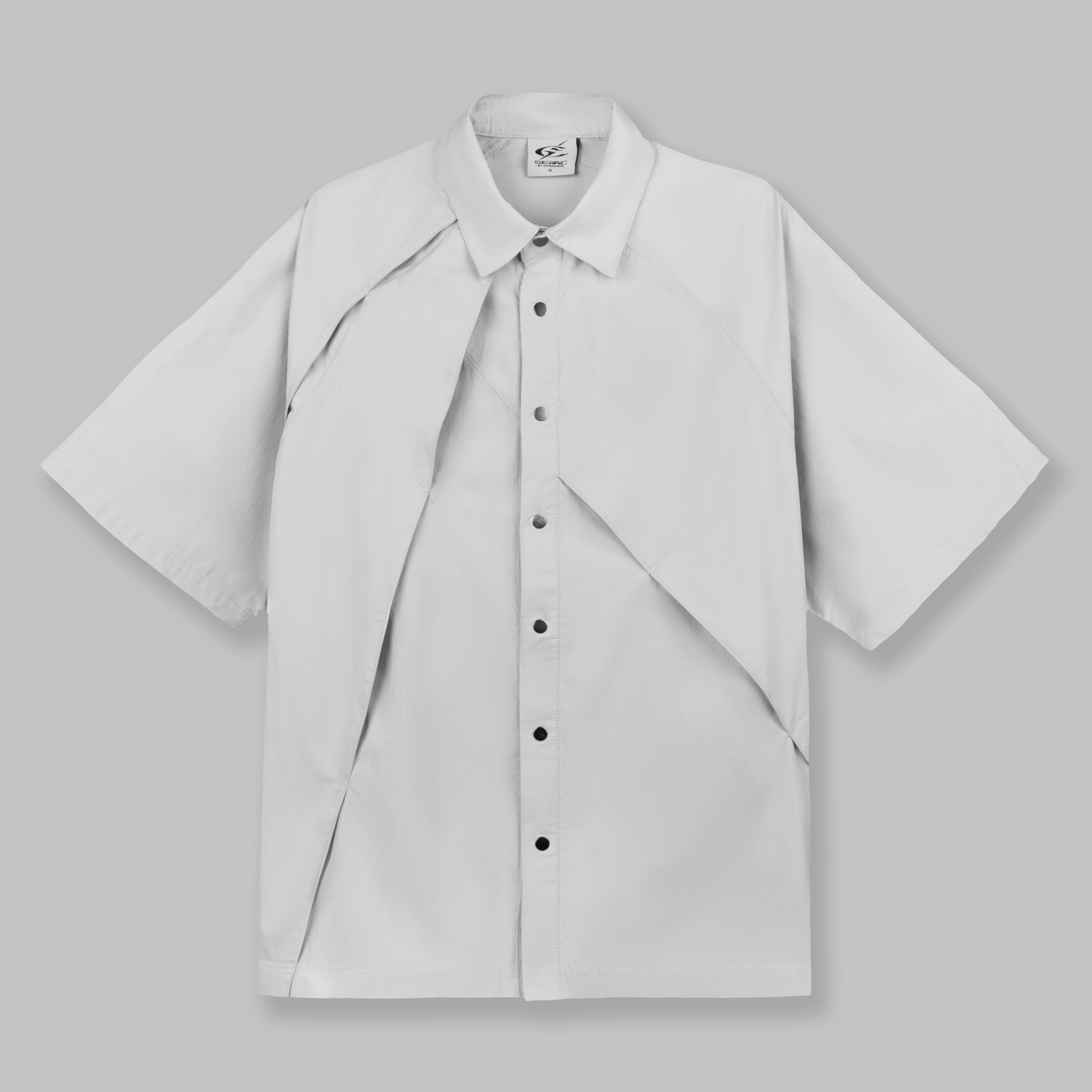 Slit Shirt (Grey) Front 